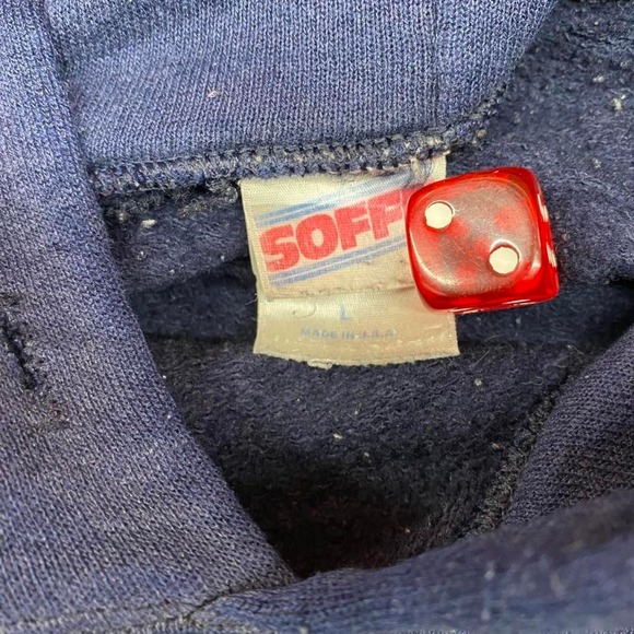 Vintage US Navy Hoodie Soffe Made in USA Military Pullover Men's Size L - Picture 3 of 7